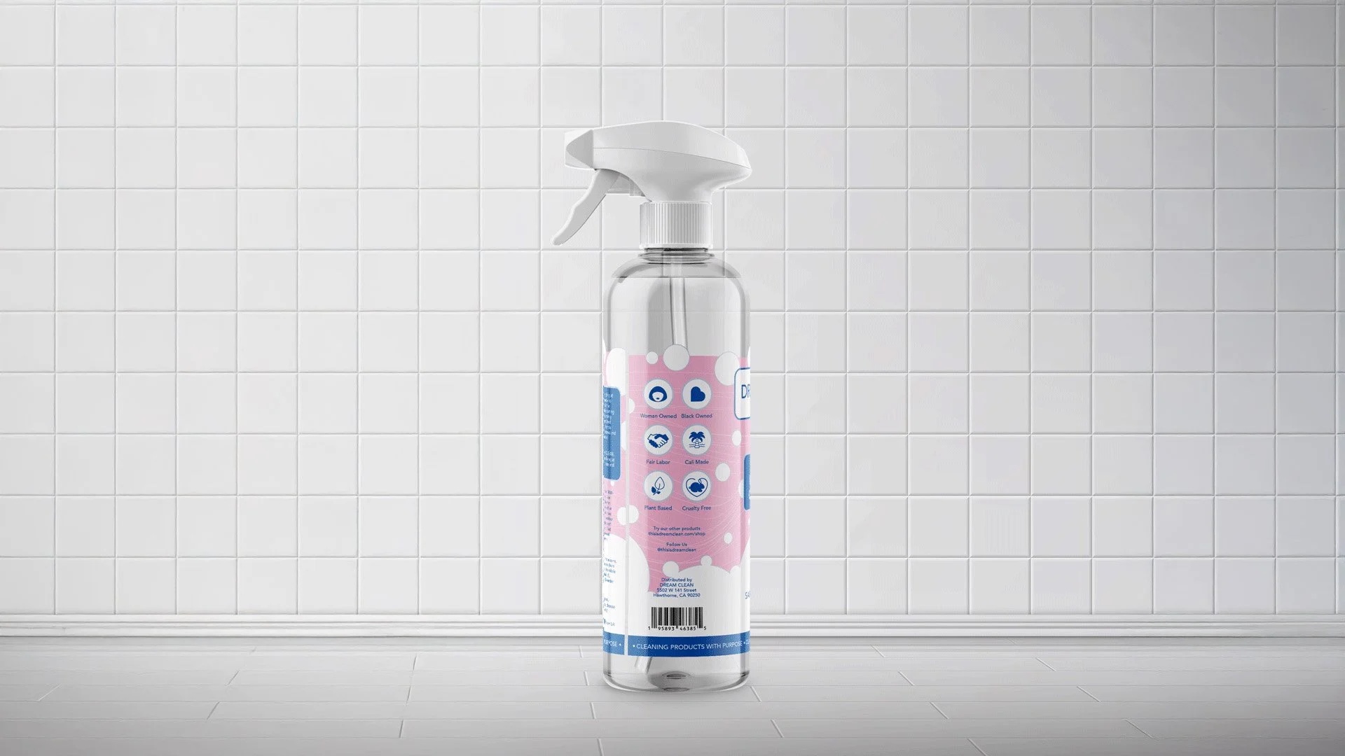 Dream Clean after redesign, side panel with icon system