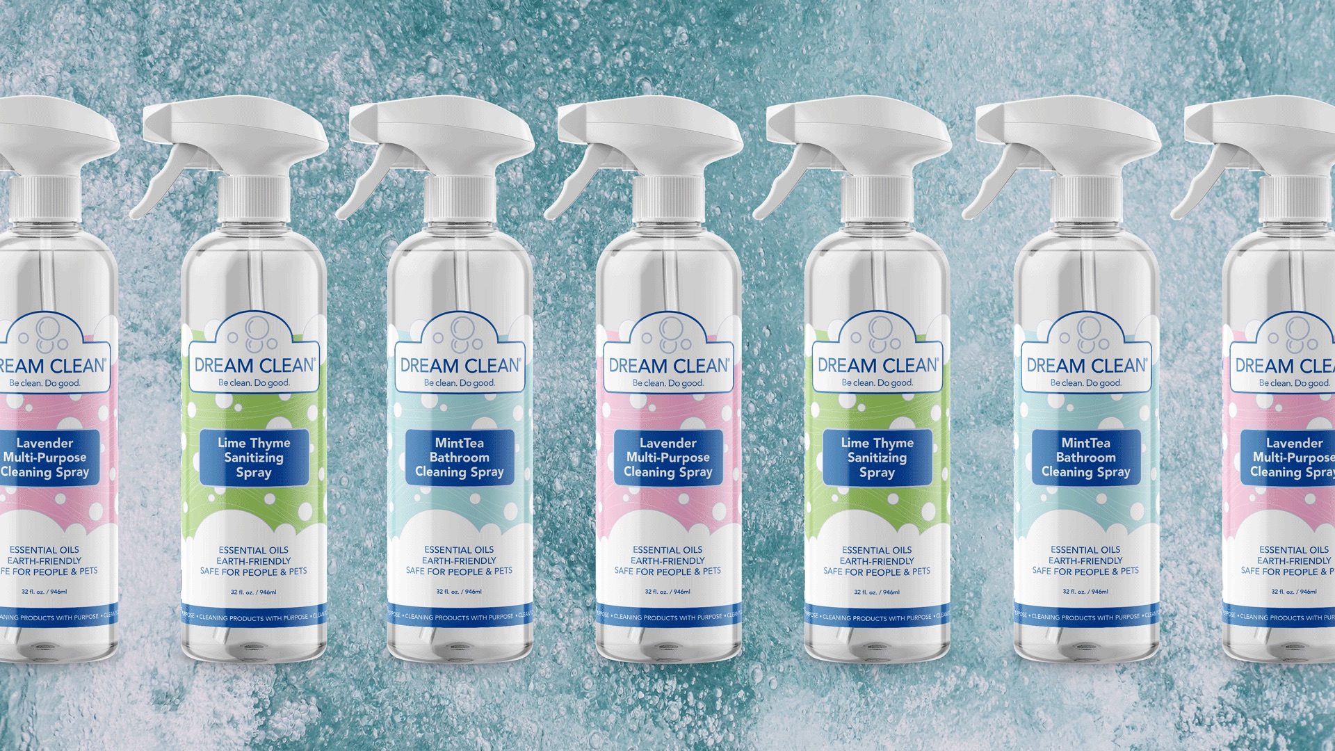 Dream Clean full scent line packaging