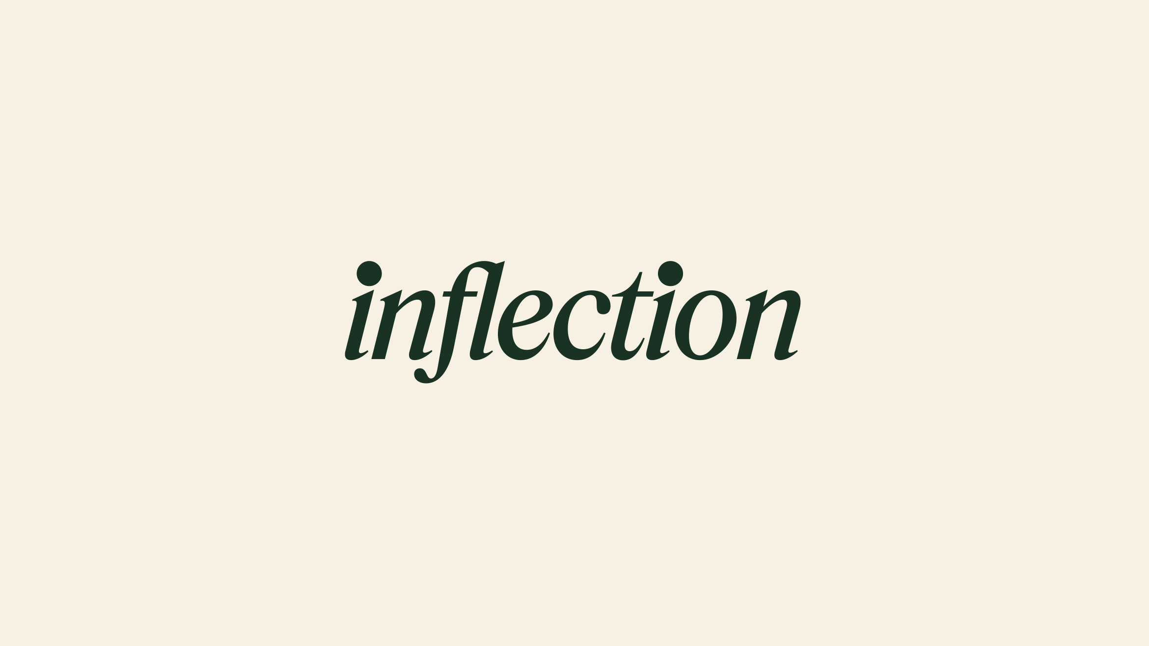 Inflection wordmark logo
