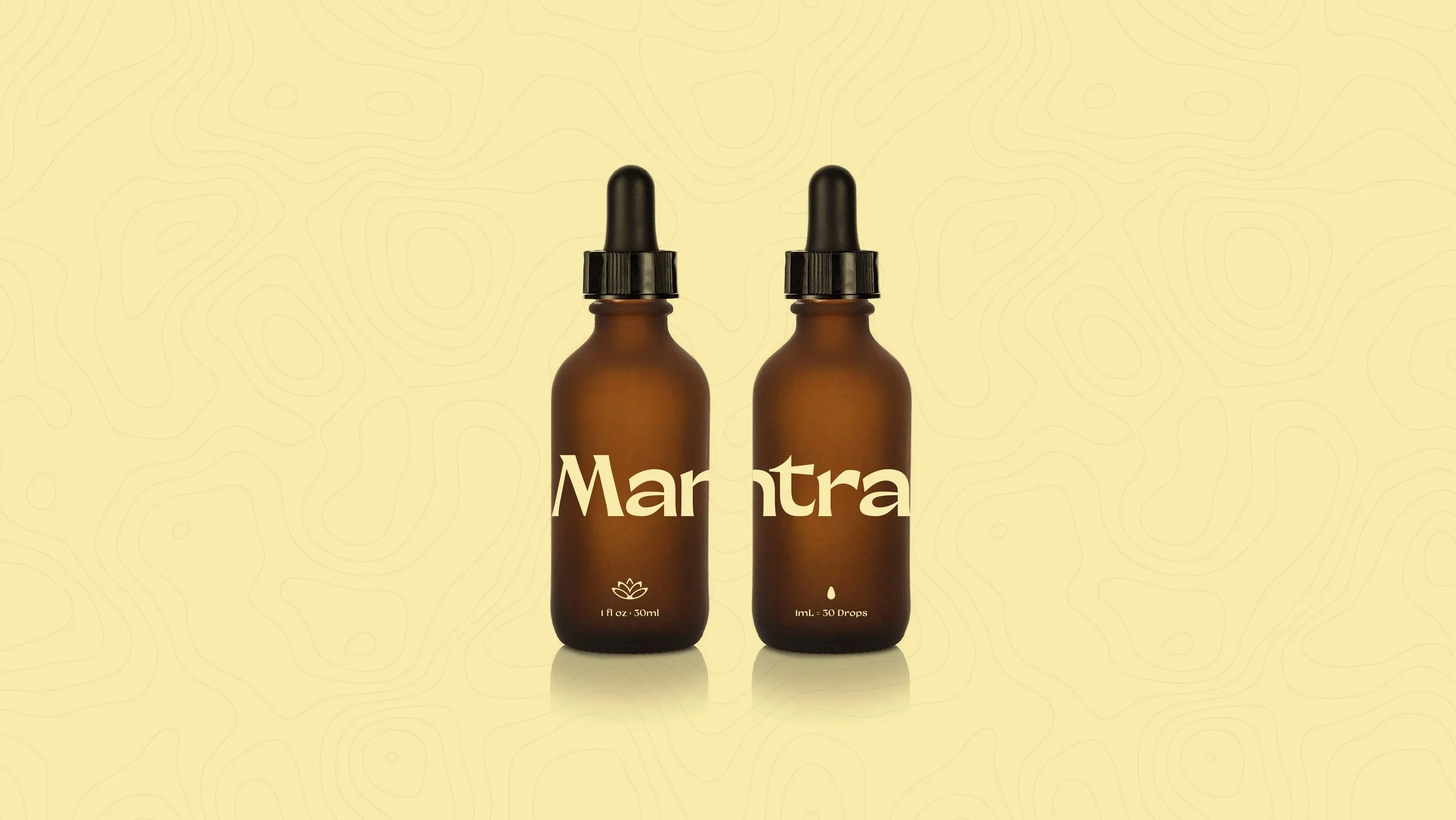 Mantra packaging detail, front label