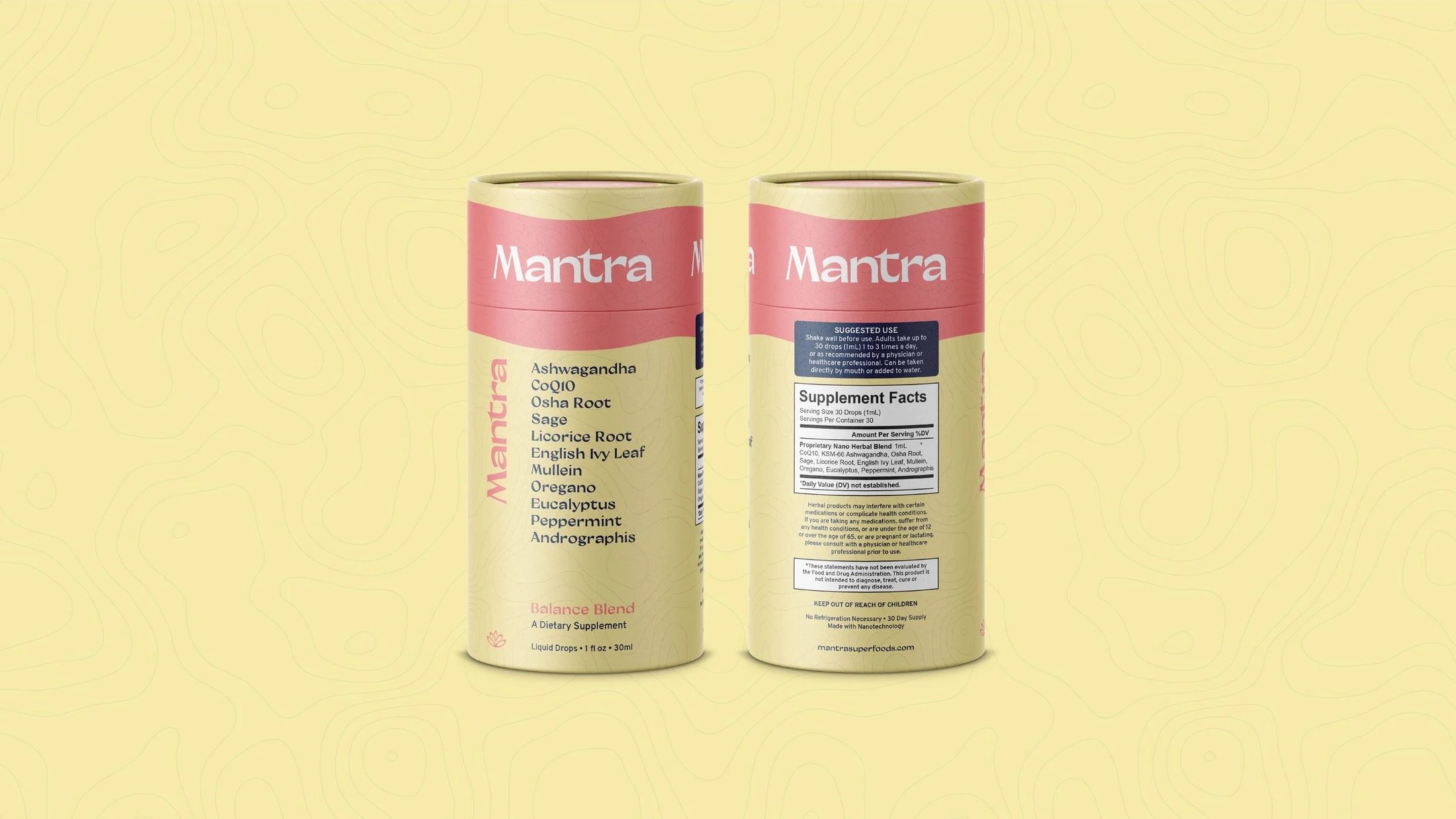 Mantra brand identity and packaging system