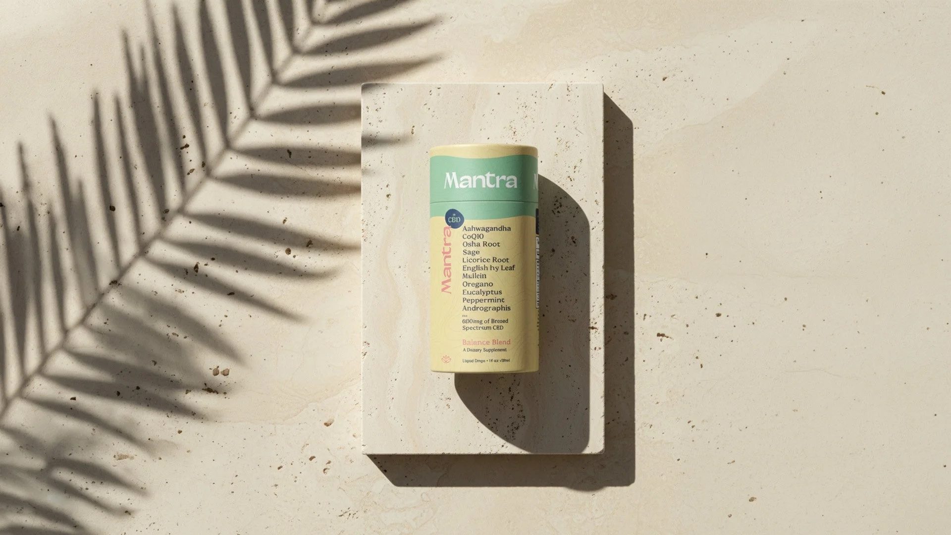 Mantra tincture product photography