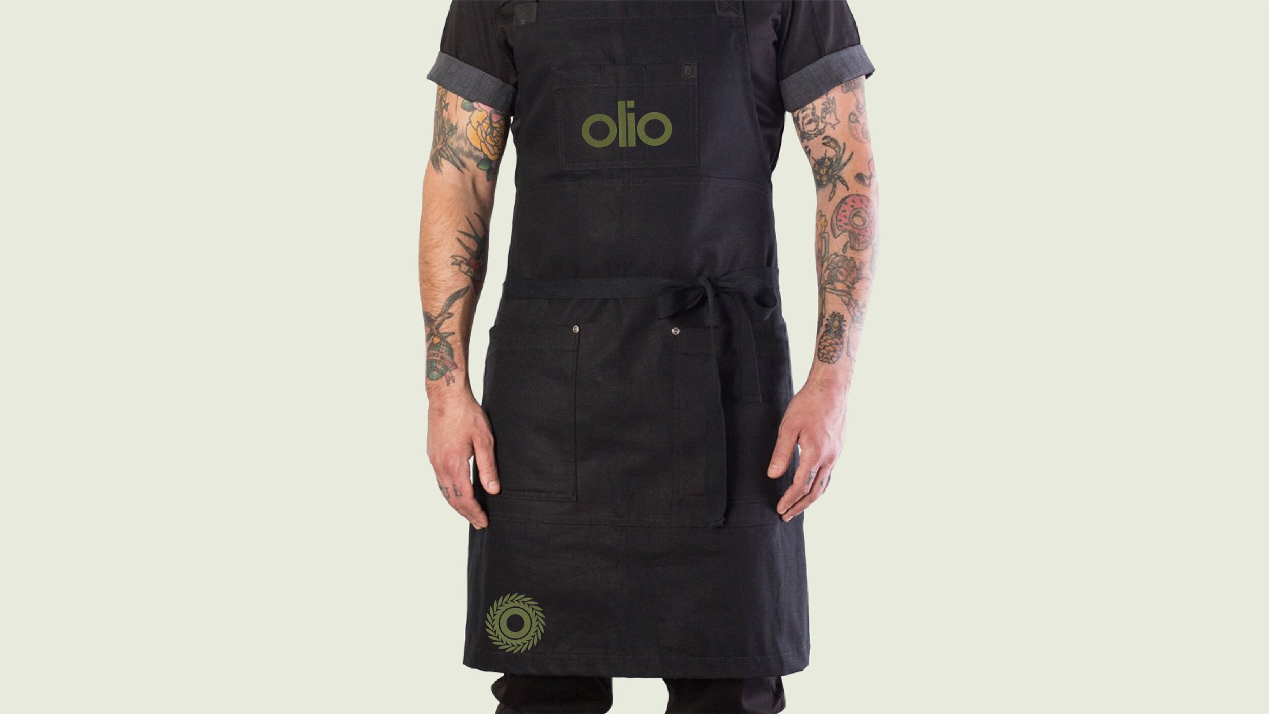Olio Italian branded apron