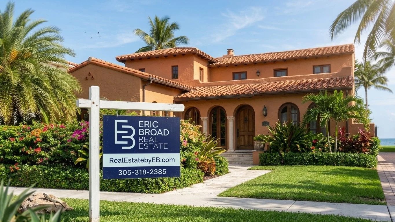 Eric Broad Real Estate house signage