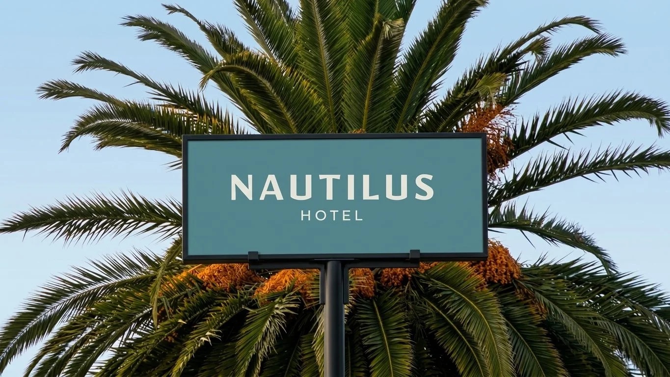 Nautilus Hotel outdoor sign