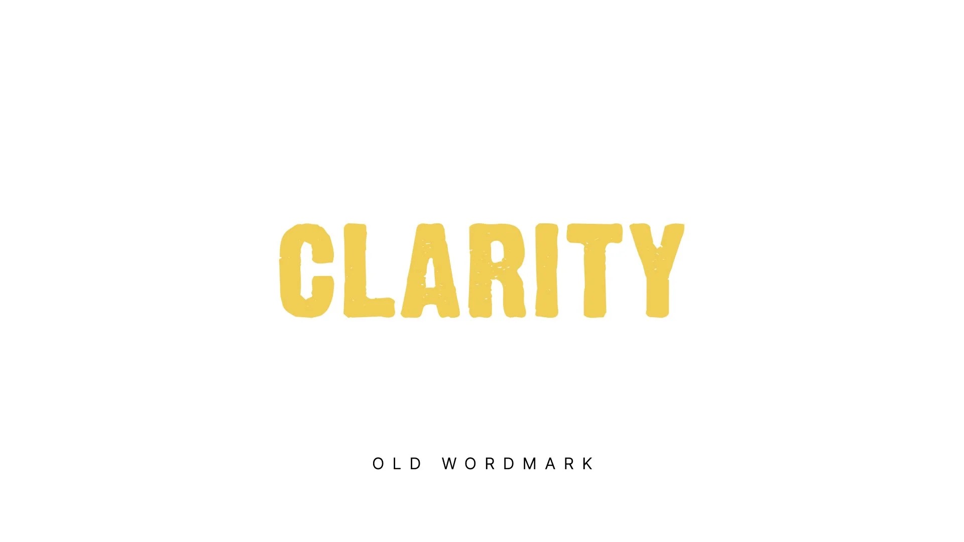Clarity old wordmark