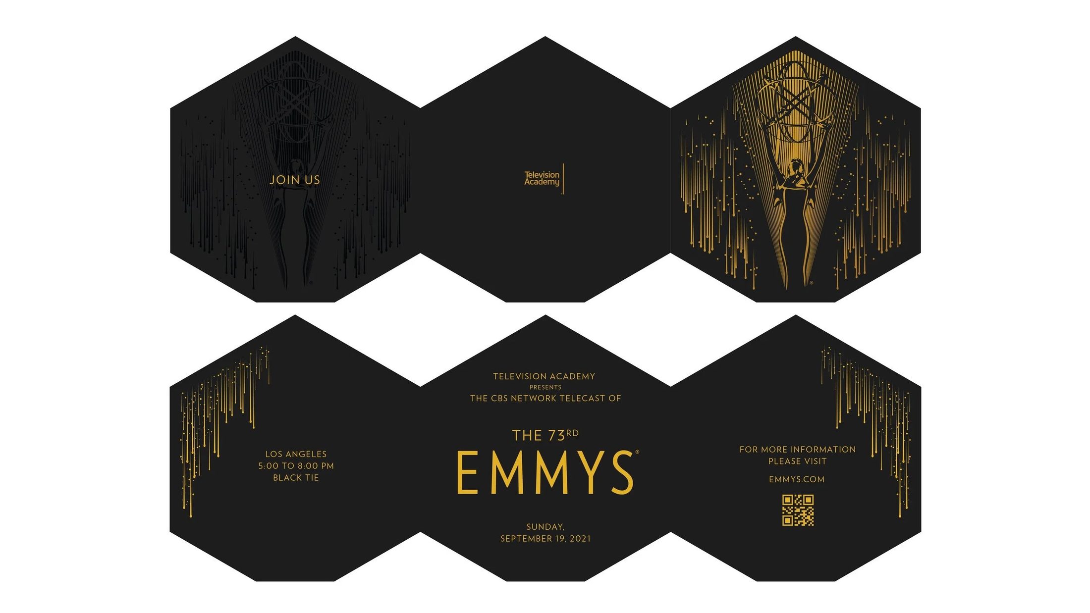 73rd Emmy Awards invitation detail